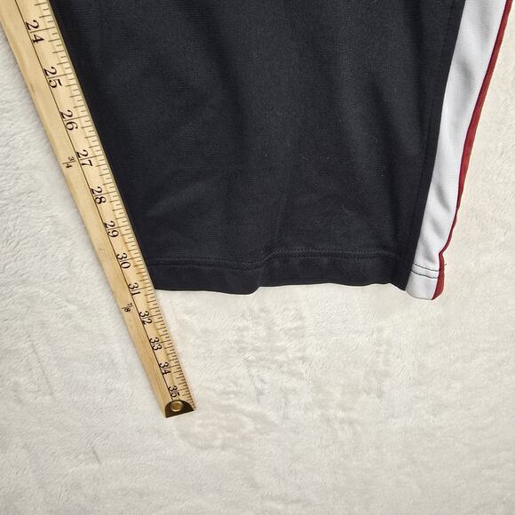 Vintage Nike Track Sweatpants Mens XL Black Baggy Loose Fit Silver Tag Striped - Picture 10 of 13